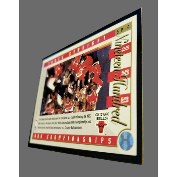 1993-94 Upper Deck MICHAEL JORDAN Three Straight '91 '92 '93 NBA Card #SP-4 HOF - Picture 11 of 11